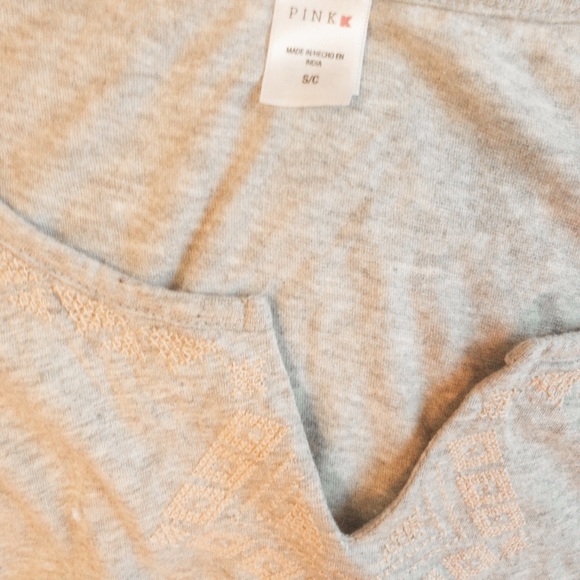 Pink K Embroidered Tank Top - Picture 2 of 2